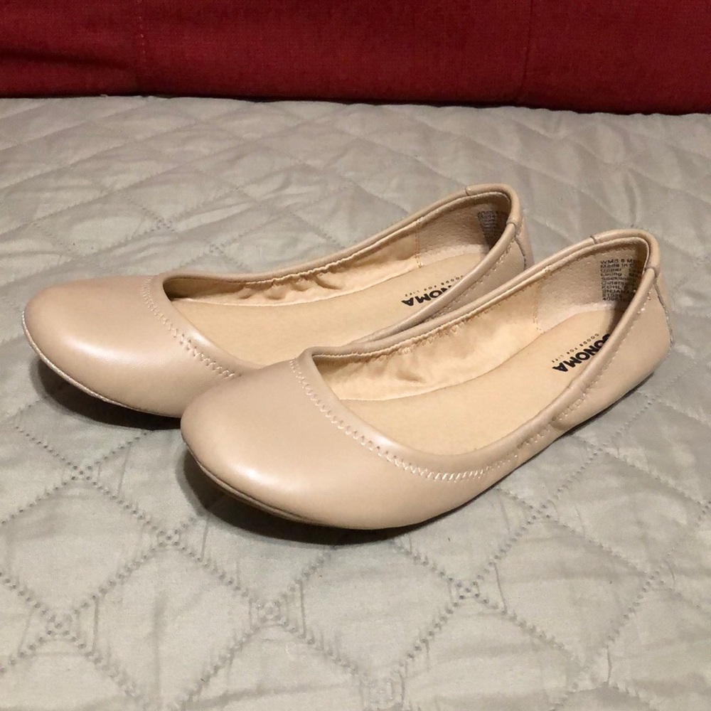 Sonoma Nude Leather Slip On’s